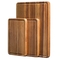 Placa de corte de madeira da acácia de Kitchenaid 43x30cm com sulco