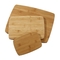 placa de bambu do corte por blocos do carniceiro da cozinha do agregado familiar grupo de 4 partes