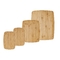 placa de bambu do corte por blocos do carniceiro da cozinha do agregado familiar grupo de 4 partes