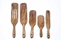 Bamboo de madeira espalha-espalha ferramentas de cozinha utensílios de conjunto de 5pcs