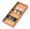 Óculos de sol retangulares de bambu caixa de exibição 6 slot