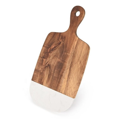 Mármore natural de Live Edge Slate Cheese Board e cozinha de madeira da pá