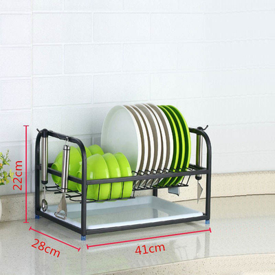 Escorredor de pratos de aço inoxidável moderno para cozinha tamanho personalizado