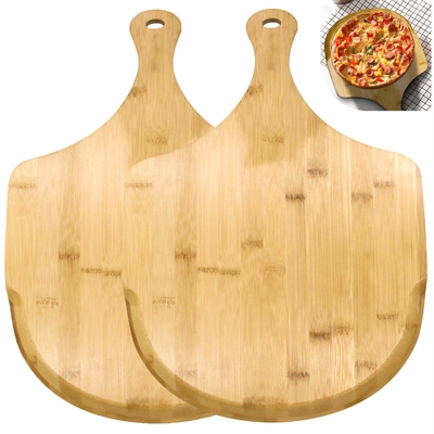 A placa de bambu do queijo da pizza da placa de corte da cozinha da casa para frutos endurece