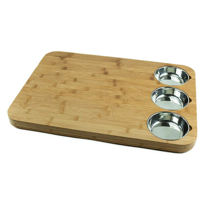 A cozinha 22.4*16.2*1.5 avança o carniceiro de bambu Block With Juice Groove For Vegetables
