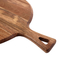 Carniceiro de bambu Block do retângulo, bloco de desbastamento de madeira da acácia com punho