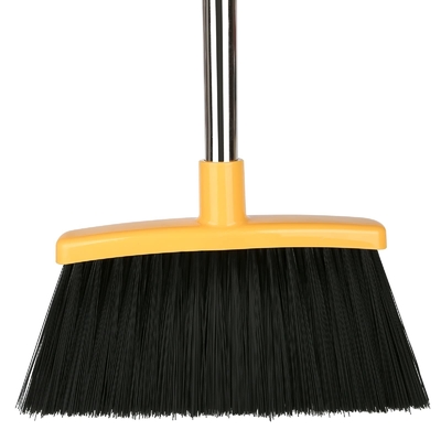 Escova de limpeza de chão de metal com cabo longo para uso doméstico de plástico