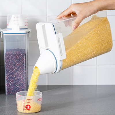 Recipiente hermético para arroz 3kg sem BPA com dispensador