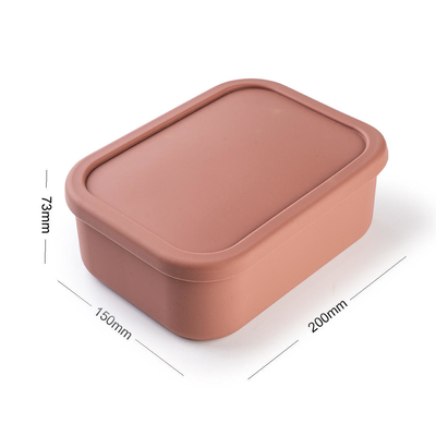 Silicone à prova de vazamento Bento Box seguro para micro-ondas, freezer, lava-louças para crianças e adultos