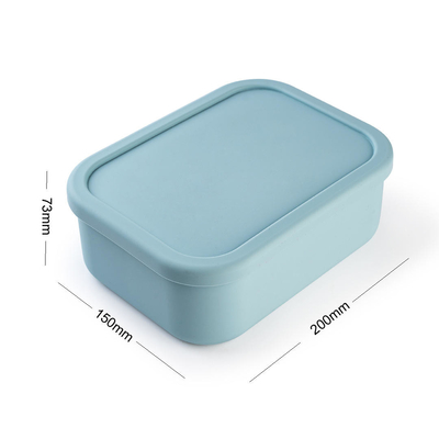 Silicone à prova de vazamento Bento Box seguro para micro-ondas, freezer, lava-louças para crianças e adultos