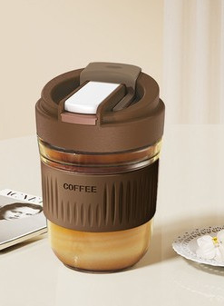 Copo portátil de vidro da água do café 400ml 550ml/caneca