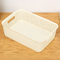 Impacto - cesta plástica tecida sustentável resistente do armazenamento para a cozinha do banheiro