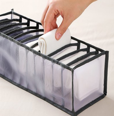 O saco de nylon de dobramento do armazenamento do roupa interior de 6 grades impede a deformação para o sutiã