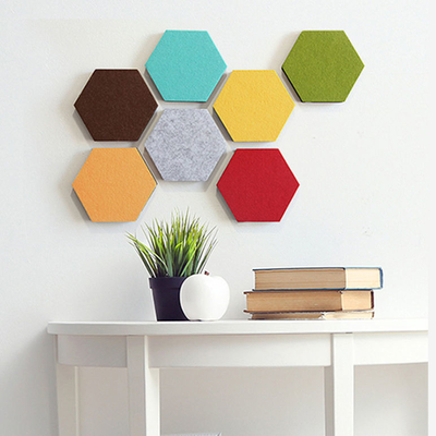 9mm autoadesivos sentiu a parede Art Decorative Soft Soundproof dos painéis acústicos