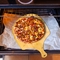 A placa de bambu do queijo da pizza da placa de corte da cozinha da casa para frutos endurece