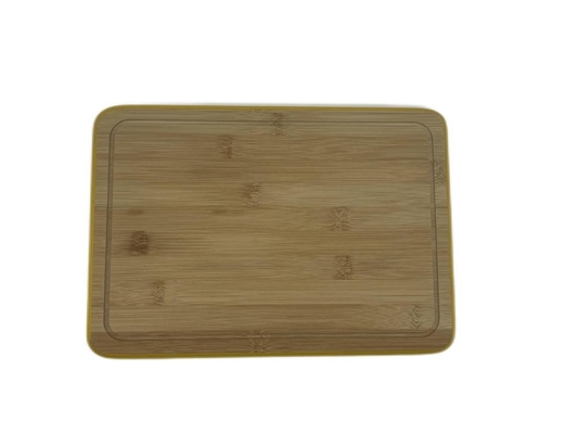 Fio de bambu moderno da placa de desbastamento da cozinha feita sob encomenda da casa que envolve com sulco
