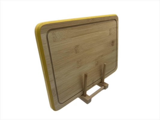 Fio de bambu moderno da placa de desbastamento da cozinha feita sob encomenda da casa que envolve com sulco