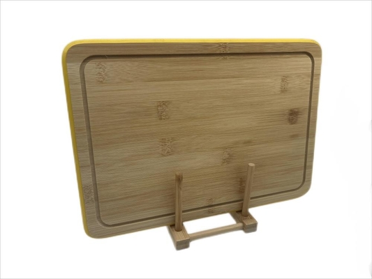 Fio de bambu moderno da placa de desbastamento da cozinha feita sob encomenda da casa que envolve com sulco