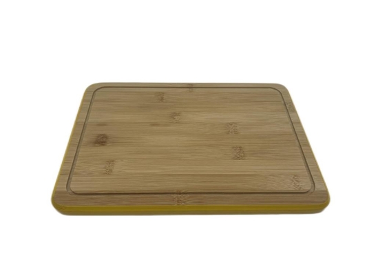 Fio de bambu moderno da placa de desbastamento da cozinha feita sob encomenda da casa que envolve com sulco