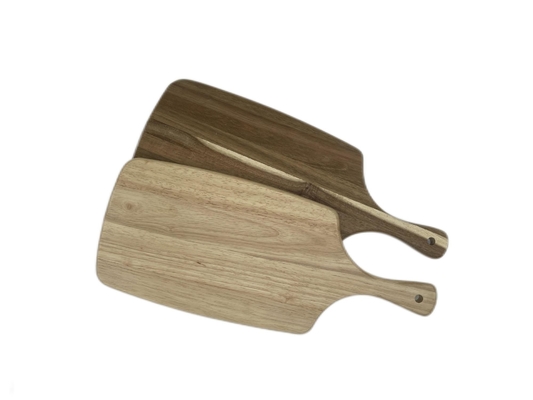 placa de desbastamento da acácia de 43x18x2cm/Tray With Handle de madeira