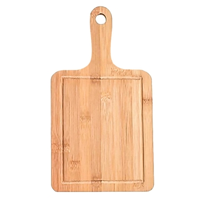 Placa de corte de bambu a favor do meio ambiente da cozinha ajustada com punhos