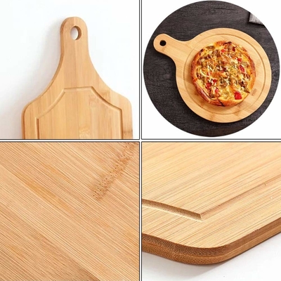 Placa de corte de bambu a favor do meio ambiente da cozinha ajustada com punhos