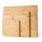 Bambu retangular da cozinha e grupo de madeira do PCS da placa de corte 3