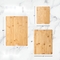 Bambu retangular da cozinha e grupo de madeira do PCS da placa de corte 3