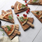 Bandeja de servir casca de pizza de madeira de acácia Tábua de cortar com alças