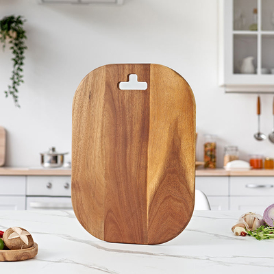 Laser Logo Acacia Wood Chopping Block 1.5cm grosso
