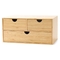 Caixa de armazenamento de bambu Tabletop personalizada com 3 gavetas