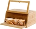 Reservatório de pão antibacteriano de bambu com tabuleiro de corte