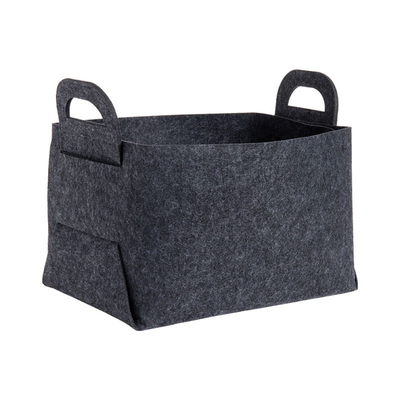 Rectangular 100% de poliéster de feltro Roupas de armazenamento recipientes de opção Saco embalado Embalagem personalizável