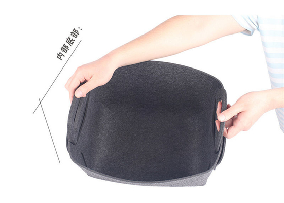 Rectangular 100% de poliéster de feltro Roupas de armazenamento recipientes de opção Saco embalado Embalagem personalizável