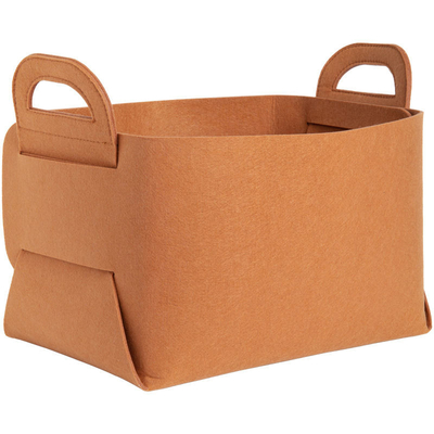 Rectangular 100% de poliéster de feltro Roupas de armazenamento recipientes de opção Saco embalado Embalagem personalizável