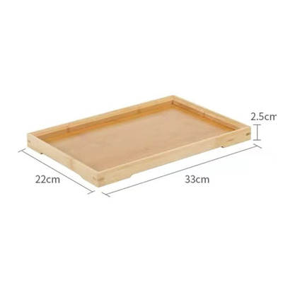 Eco Amigável Bambú Cuisine Towel Holder Custom Logo Tray Set de madeira para cozinhar