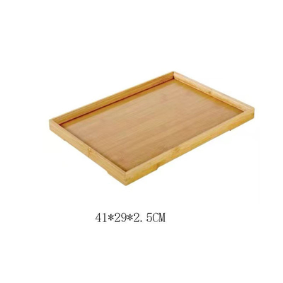 Eco Amigável Bambú Cuisine Towel Holder Custom Logo Tray Set de madeira para cozinhar
