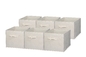 Caixas de armazenamento com o organizador Containers dos escaninhos de armazenamento da tela das tampas com a tampa para a casa